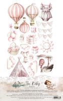 Дизайнерски елементи за изрязване "The Baby-Girl", 6л., Alchemy of Art