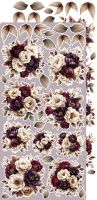 Дизайнерски елементи за изрязване "Plum & Caramel-Flowers and more", Craft o'Clock