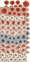 Дизайнерски елементи за изрязване "Timeless Grace-Flowers and more", Craft o'Clock