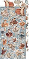 Дизайнерски елементи за изрязване "Timeless Grace-Timeless", Craft o'Clock