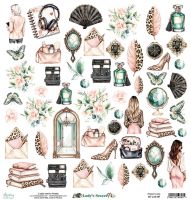 Дизайнерски хартии "Lady's Secret", 30см, Mintay Papers