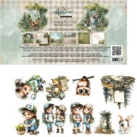 Дизайнерски хартии "Friends of the Forest", 30см, 6л., Alchemy of Art