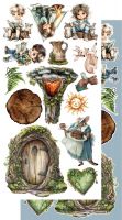 Дизайнерски елементи за изрязване "Friends of the Forest", 12л., Alchemy of Art