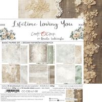 Дизайнерски фонови хартии "Lifetime Loving You", 20см, Craft o'Clock