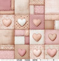 Дизайнерски хартии "Baby Girl Universe", 30см, Craft o'Clock