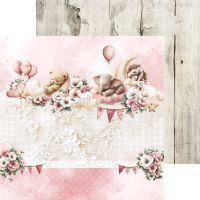 Дизайнерски хартии "Baby Girl Universe", 20см, Craft o'Clock