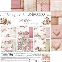 Дизайнерски хартии "Baby Girl Universe", 15см, Craft o'Clock