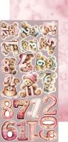 Дизайнерски елементи за изрязване "Baby Girl Universe-Baby Girl", Craft o'Clock