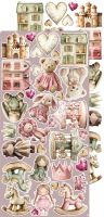 Дизайнерски елементи за изрязване "Baby Girl Universe-Baby Girl", Craft o'Clock