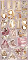 Дизайнерски елементи за изрязване "Baby Girl Universe-Baby Girl", Craft o'Clock