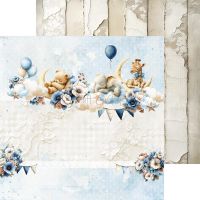 Дизайнерски хартии "Baby Boy Universe", 20см, Craft o'Clock