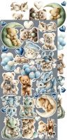 Дизайнерски елементи за изрязване "Baby Boy Universe-Mix", Craft o'Clock