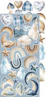 Дизайнерски елементи за изрязване "Baby Boy Universe-Mix", Craft o'Clock