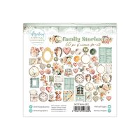 Дизайнерски хартиени елементи "Family Stories", Mintay Papers