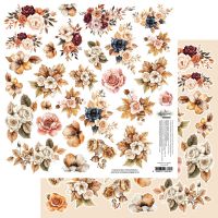 Дизайнерски лист с елементи за изрязване "Lovely Autumn–Flowers", Alchemy of Art
