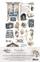 Дизайнерски елементи за изрязване "Ocean Blue", 6л., Alchemy of Art