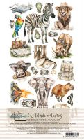 Дизайнерски елементи за изрязване "Wild Adventures", 12л., Alchemy of Art