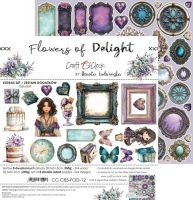 Дизайнерски елементи за изрязване "Flowers of Delight-Delight", Craft o'Clock