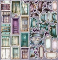 Дизайнерски елементи за изрязване "Flowers of Delight-Mix", Craft o'Clock