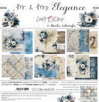 Дизайнерски хартии "Mr & Mrs Elegance", 30см, Craft o'Clock