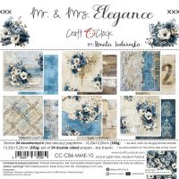 Дизайнерски хартии "Mr & Mrs Elegance", 15см, Craft o'Clock