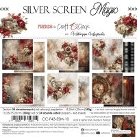 Дизайнерски хартии "Silver Screen Magic", 15см, Craft o'Clock