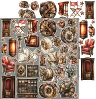 Дизайнерски елементи за изрязване "Silver Screen Magic-Cinema", Craft o'Clock