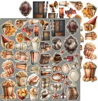 Дизайнерски елементи за изрязване "Silver Screen Magic-Cinema", Craft o'Clock