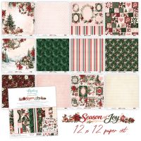 Дизайнерски хартии "Season of Joy", 30см, Mintay Papers
