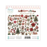 Дизайнерски хартиени елементи "Season of Joy", Mintay Papers