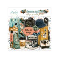 Дизайнерски хартиени елементи "Teen Spirit", Mintay Papers