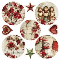 Дизайнерски и фонови хартии "Spirit of Christmas Mix", 20см, Craft o'Clock