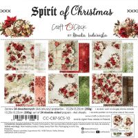 Дизайнерски хартии "Spirit of Christmas", 15см, Craft o'Clock