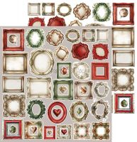 Дизайнерски елементи за изрязване "Spirit of Christmas-Jolly", Craft o'Clock
