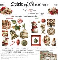 Дизайнерски елементи за изрязване "Spirit of Christmas-Mix", Craft o'Clock