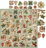 Дизайнерски елементи за изрязване "Spirit of Christmas-Mix", Craft o'Clock