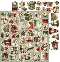 Дизайнерски елементи за изрязване "Spirit of Christmas-Mix", Craft o'Clock