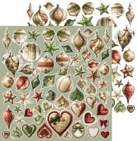 Дизайнерски елементи за изрязване "Spirit of Christmas-Mix", Craft o'Clock