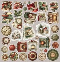Дизайнерски елементи за изрязване "Spirit of Christmas-Mix", Craft o'Clock
