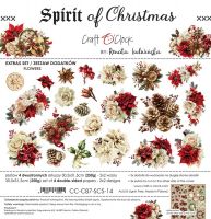 Дизайнерски елементи за изрязване "Spirit-of Christmas-Flowers and More", Craft o'Clock