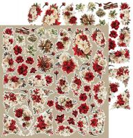 Дизайнерски елементи за изрязване "Spirit-of Christmas-Flowers and More", Craft o'Clock