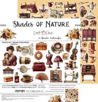 Дизайнерски елементи за изрязване "Shades of Nature-Prestige", Craft o'Clock
