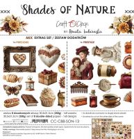 Дизайнерски елементи за изрязване "Shades of Nature-Mix", Craft o'Clock