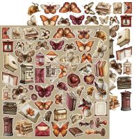Дизайнерски елементи за изрязване "Shades of Nature-Mix", Craft o'Clock