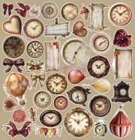 Дизайнерски елементи за изрязване "Shades of Nature-Mix", Craft o'Clock