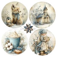 Дизайнерски хартии "Snow Games", 15см, Craft o'Clock