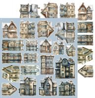 Дизайнерски елементи за изрязване "Snow Games-Winter", Craft o'Clock