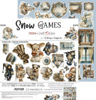 Дизайнерски елементи за изрязване "Snow Games-Winter", Craft o'Clock