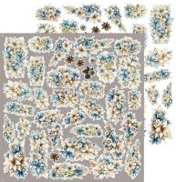 Дизайнерски елементи за изрязване "Snow Games-Flowers and More", Craft o'Clock
