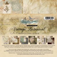 Дизайнерски хартии "Vintage Botanical", 20см, 12л., Alchemy of Art